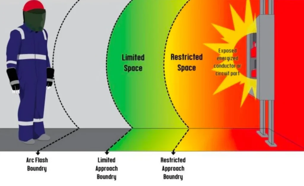 Arc Flash Boundary Graphic